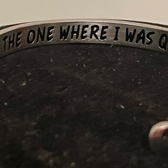 8” Sterling silver engraved and engravable cuff bracelet - Picture 7 of 14